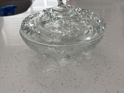 Lead Crystal candy dish