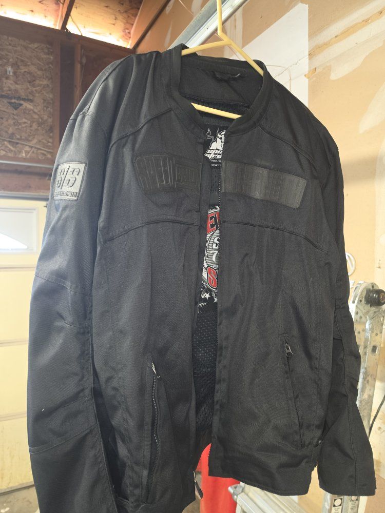 Speed and Strength Seven Sins Motorcycle Jacket Size 2XL Black