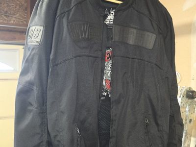 Speed and Strength Seven Sins Motorcycle Jacket Size 2XL Black