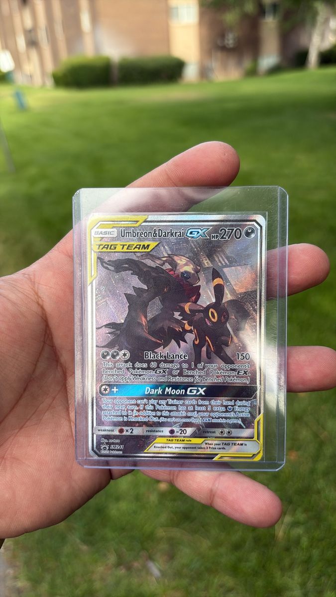 Umbreon & Darkrai GX Basic Tag Team Pokemon Card HP 270