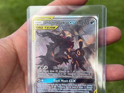 Umbreon & Darkrai GX Basic Tag Team Pokemon Card HP 270