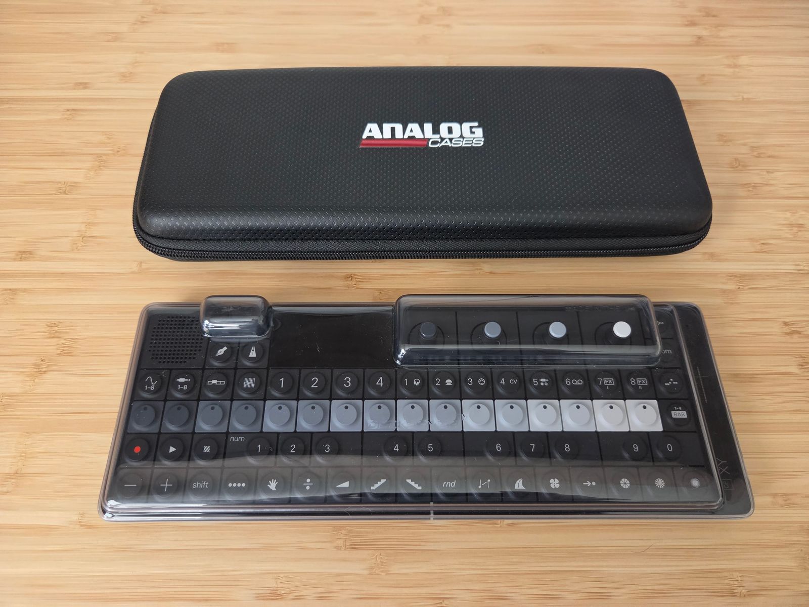 Teenage Engineering OP-XY Synthesizer and Groovebox with Analog Case and Decksaver