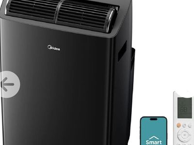 Midea Duo 12,000 BTU Smart Inverter Portable AC - Black - New Open Box