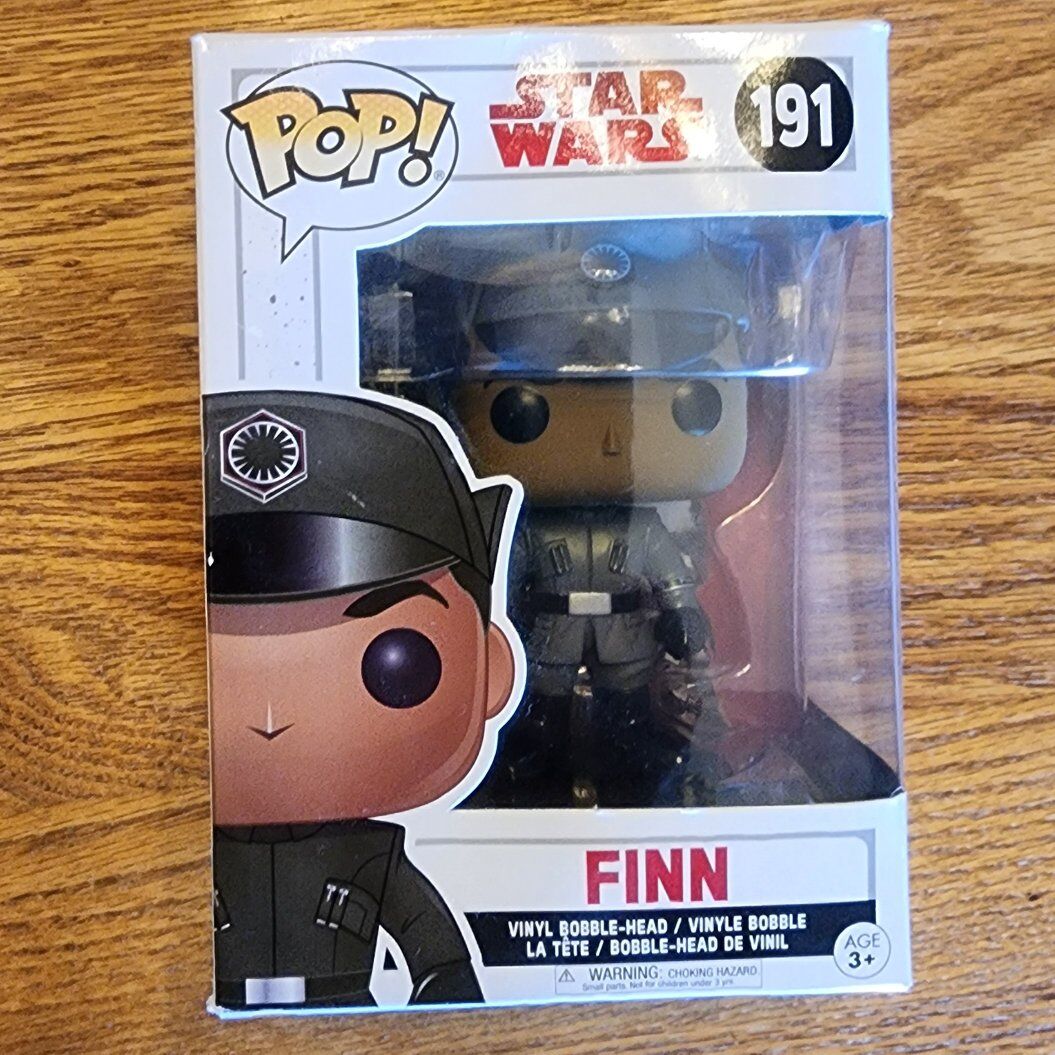 NEW Funko Pop! Star Wars Last Jedi Finn #191 First Order Officer Uniform Vinyl