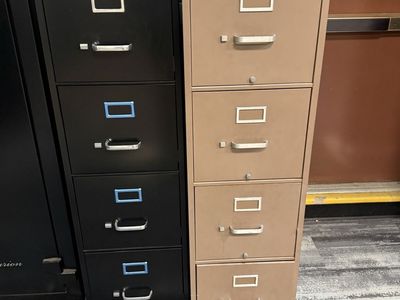 Misc filing cabinets and drawers