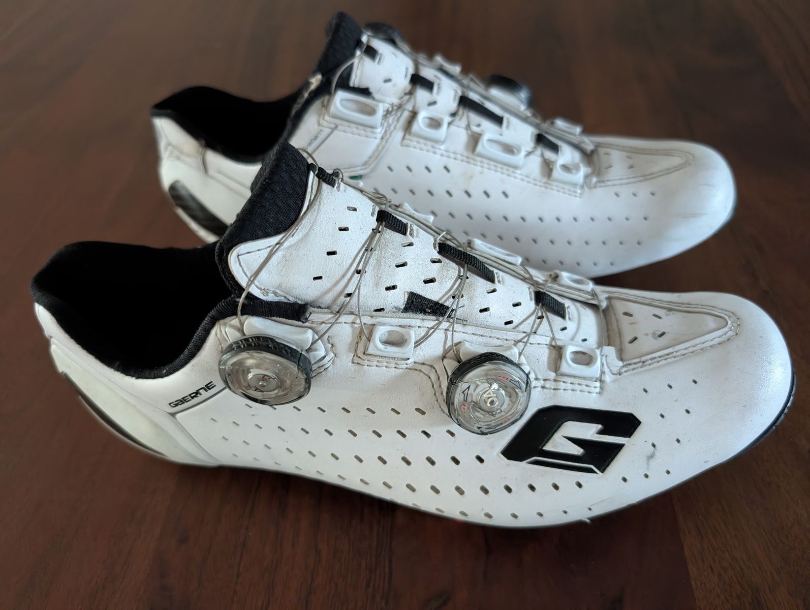 2023 GAERNE CARBON G.STILO White Cycling Shoes. Size 42