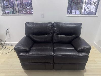 Leather Loveseat Recliner