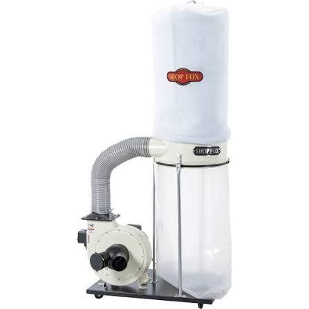 Shop Fox W1685 Dust Collector with Oneida Super Dust Deputy Deluxe