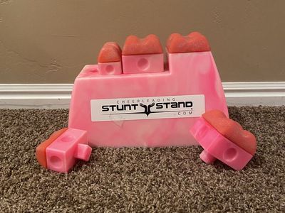 Cheer stunt stand, tumbling, gymnastics