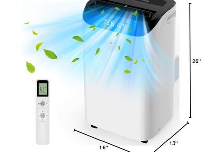 14000 BTU Portable Air Conditioners with Remote Control, 3-in-1 Free Standing Cooling AC Unit with Fan & Dehumidifier