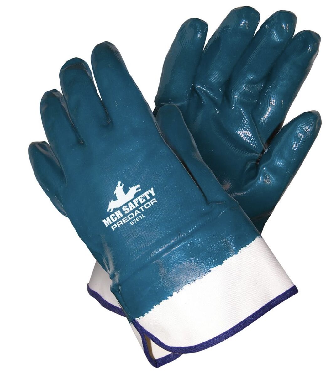 12 pk. MCR Safety 9761 Predator Fully Coated Nitrile Gloves