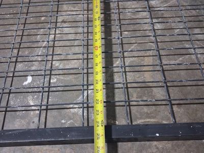 Custom Black Metal Half-Round Window Guard/Grille - 60.5" x 25" - Durable Steel Mesh