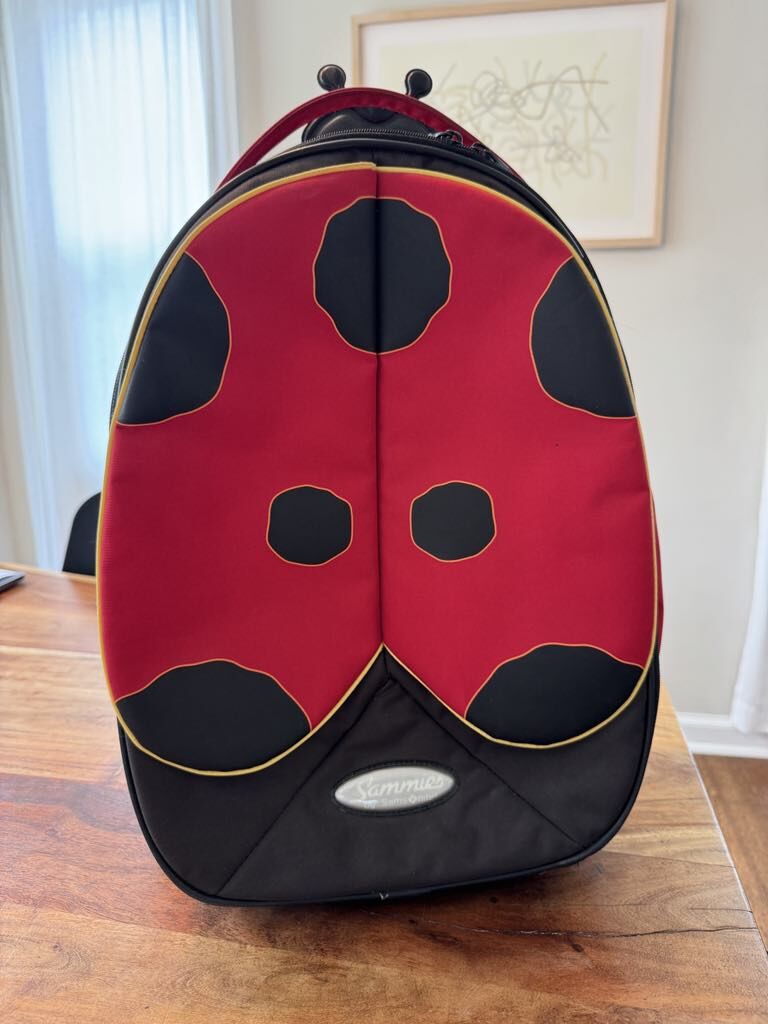 Samsonite Sammies Kids Lady Bug Rolling Suitcase Travel Luggage