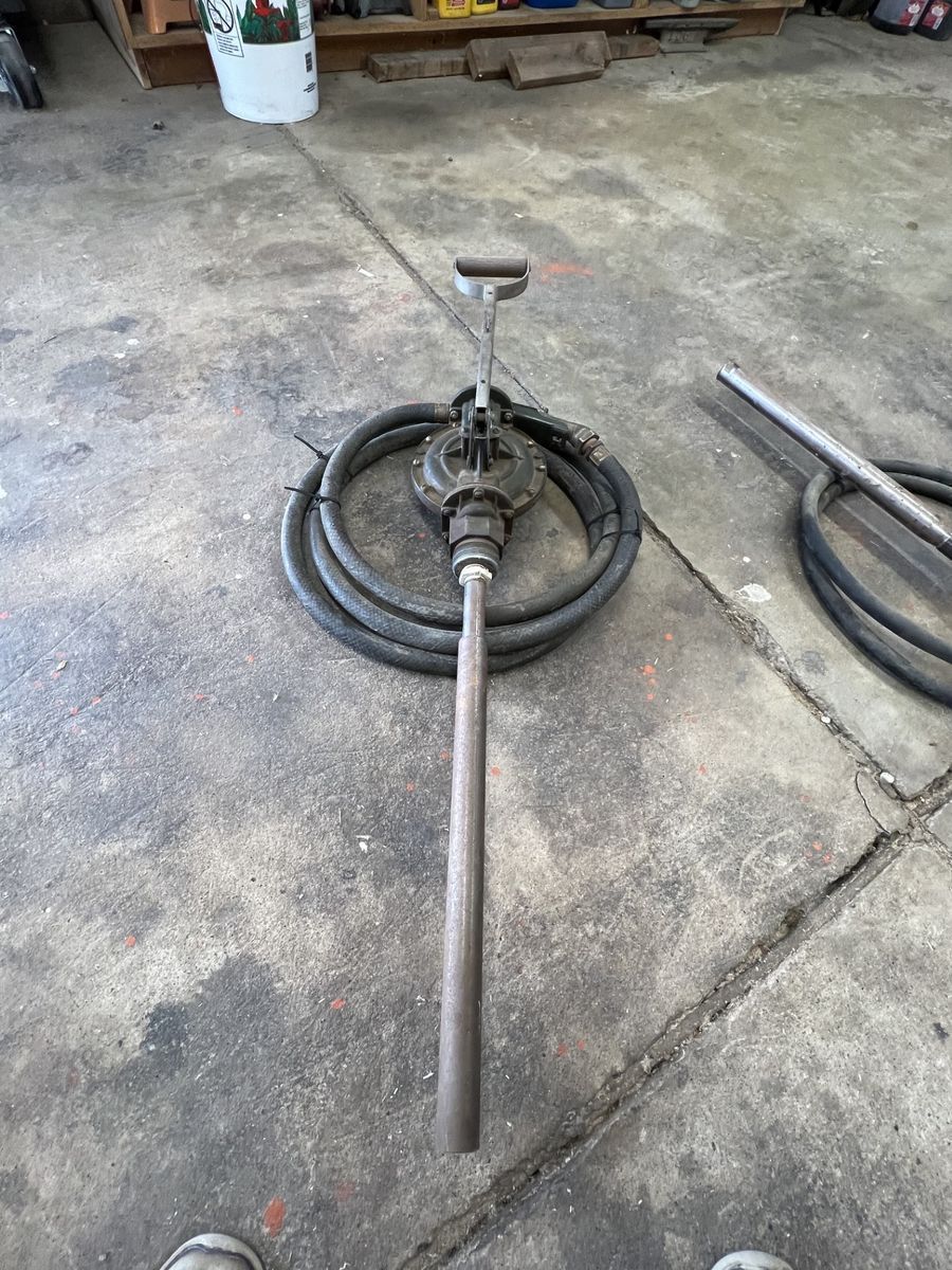 Original 1959 Vintage Tokheim Model 68 Pump with the handpump, hose, nozzle, and spout - works well