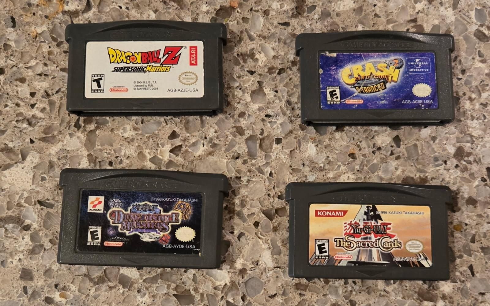 Nintendo Gameboy Advance game bundle including  Dragon Ball Z SuperSonic Warriors! trades considered!