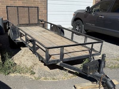 Utility Trailer – Solid Steel Frame with Ramp Gate