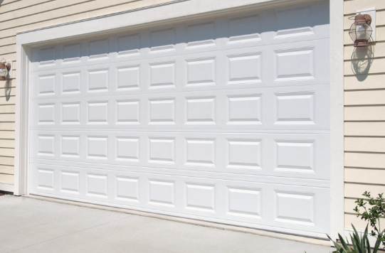 NEW 18x7 Traditional Garage Door - White - Complete Set