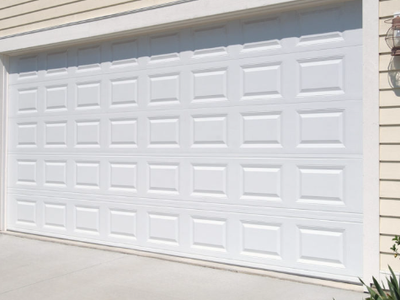 NEW 18x7 Traditional Garage Door - White - Complete Set