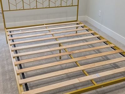 Gold Bed Frame - Queen
