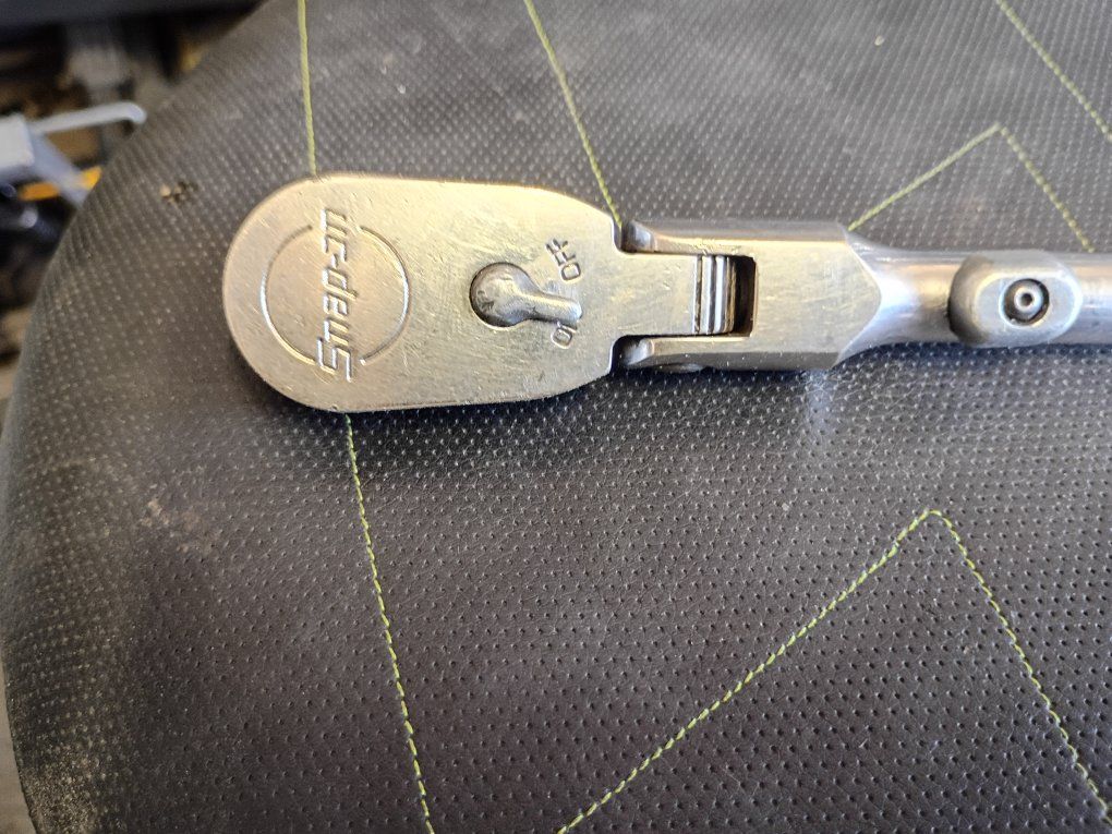 Snap-on FH80 Ratchet, 3/8" Drive, 11" Long, Flex Head, Quick Release - Excellent Condition