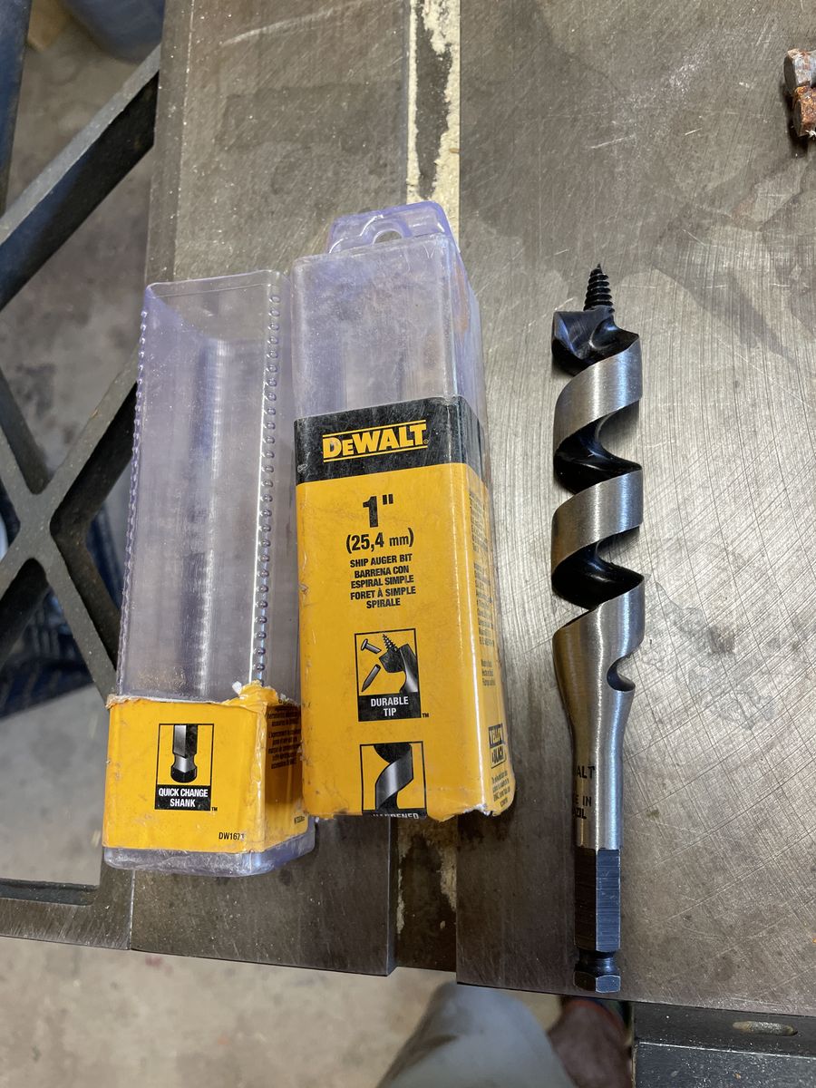 DEWALT 1-in x 7-1/2-in Woodboring Auger bit Drill Bit