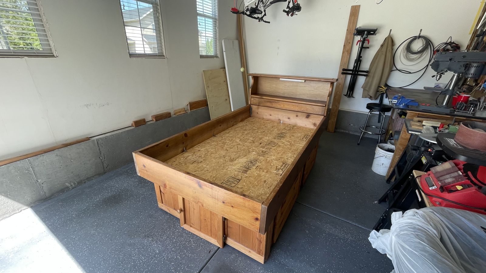 Super single waterbed with mattress