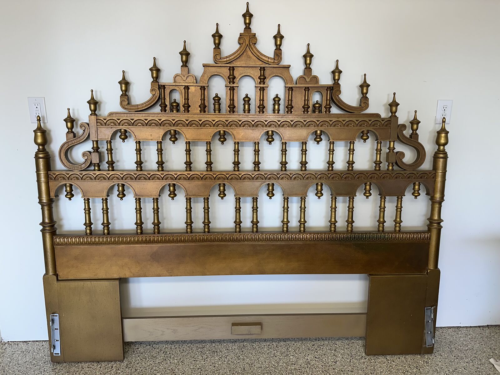 Intrically Carved Headboard