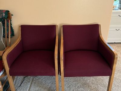 Two solid wood chairs for Sale