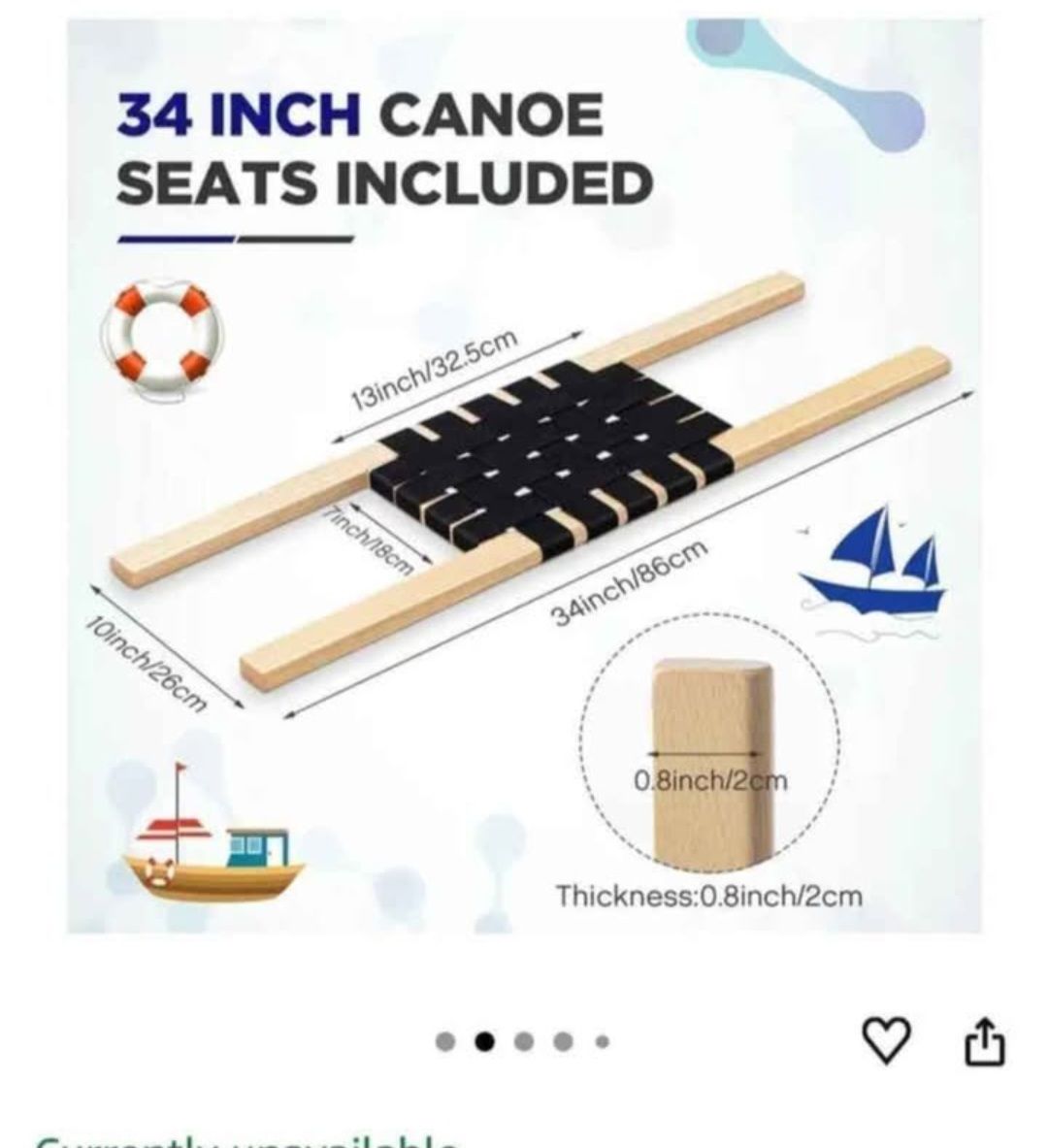 Canoe seat