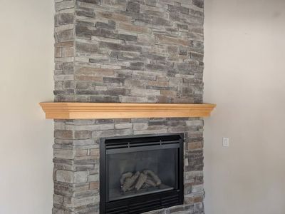 Solid Wood Fireplace Mantel with Decorative End Pieces