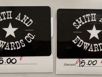 2- Smith and Edwards Gift Cards