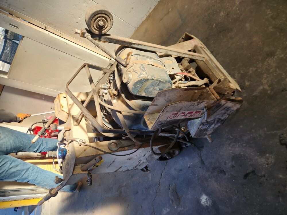 walk behind concrete saw