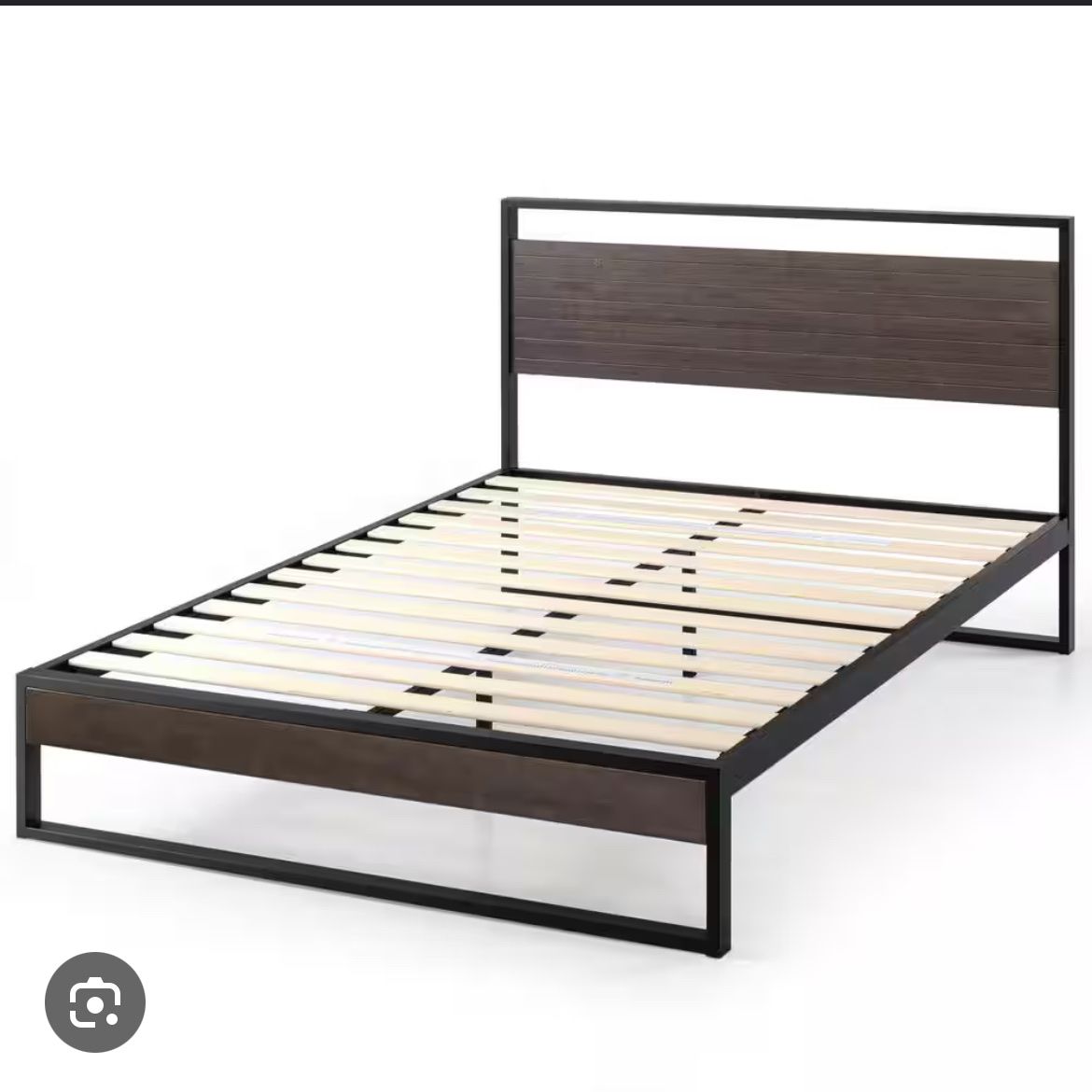 Zinus bamboo king bed frame