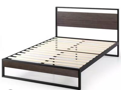 Zinus bamboo king bed frame
