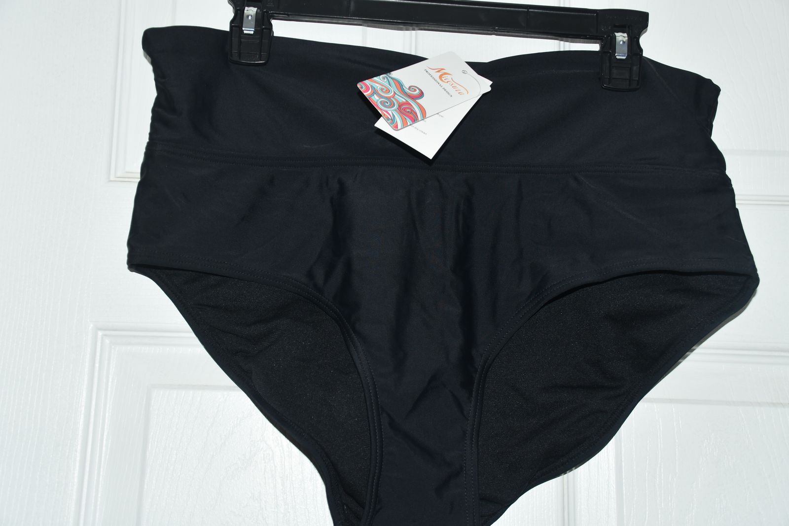 NWT WOMEN'S "MIOOSUZA" SWIMSUIT BOTTOM ~ BLACK ~ SIZE XL