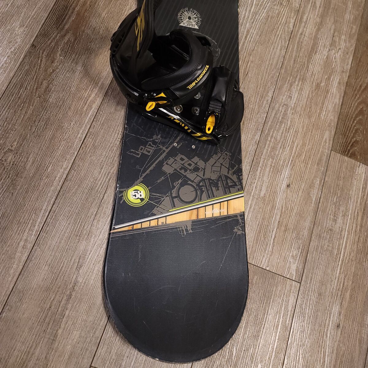 K2 Format 158 Snowboard w/ 5150 Triple Nickel Bindings