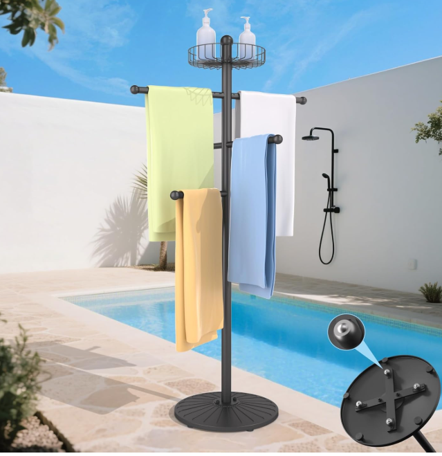 New in box Weighted Pool Towel Rack