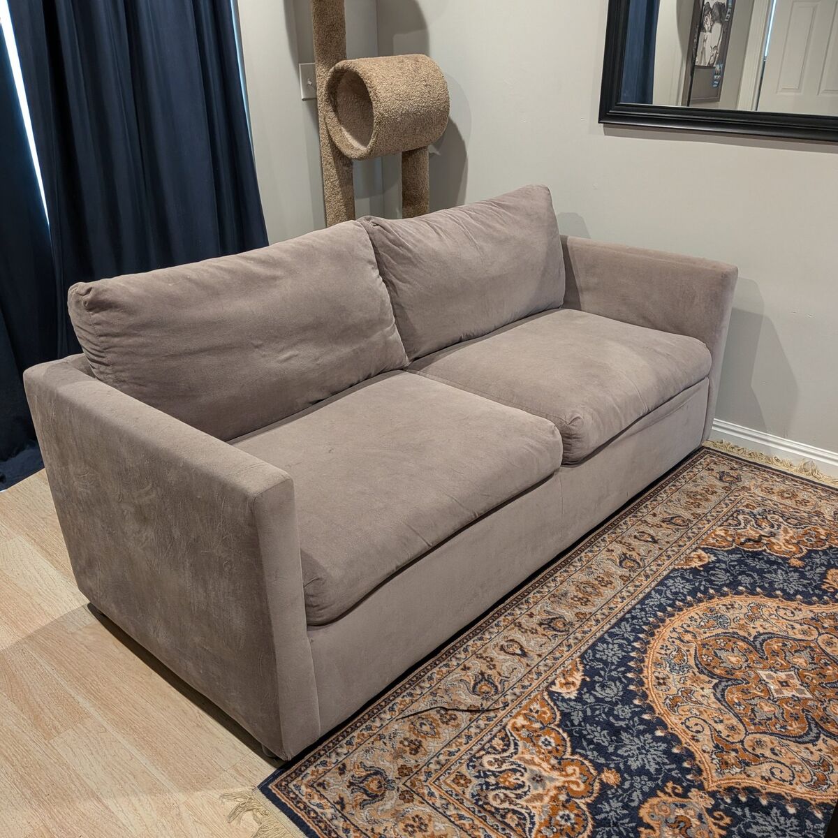 Grey Couch, 74"x35"x35"