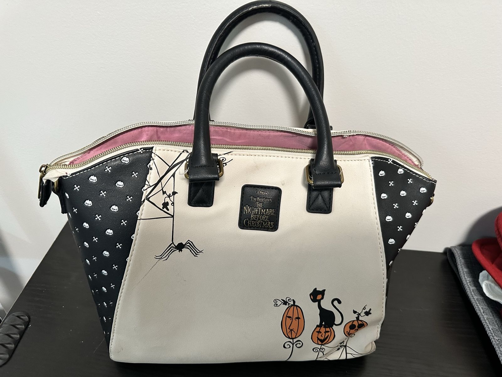 Loungefly Disney The Nightmare Before Christmas Jack & Sally Satchel Handbag