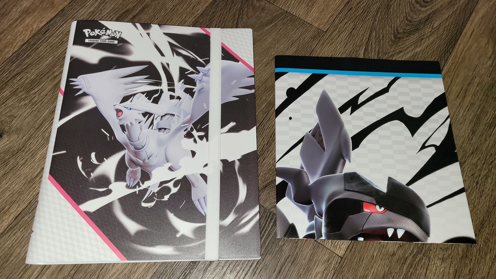 Pokemon binder with poster collection and cards 