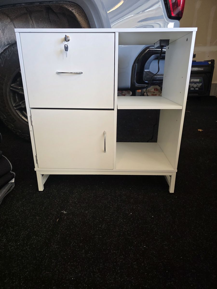 White Shelf with Power on top