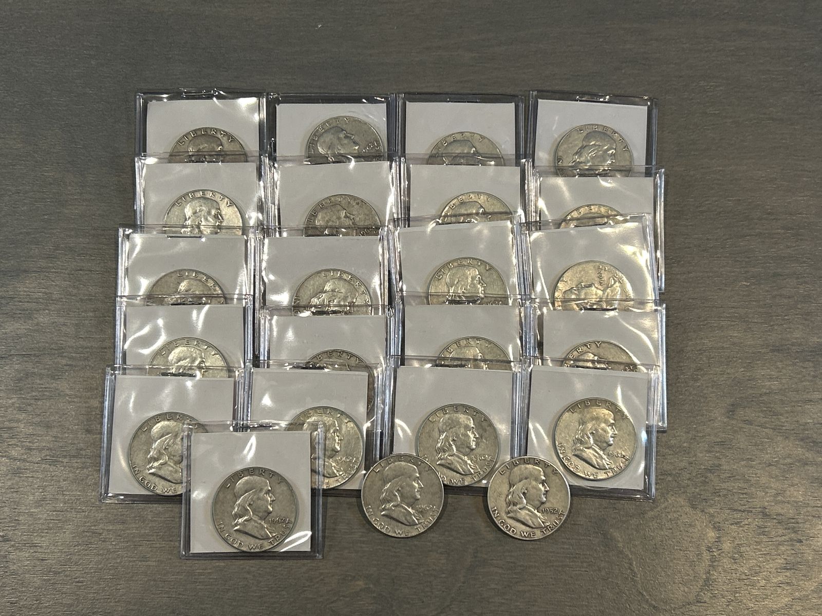 SILVER - Franklin Half Dollars (23 Coins)