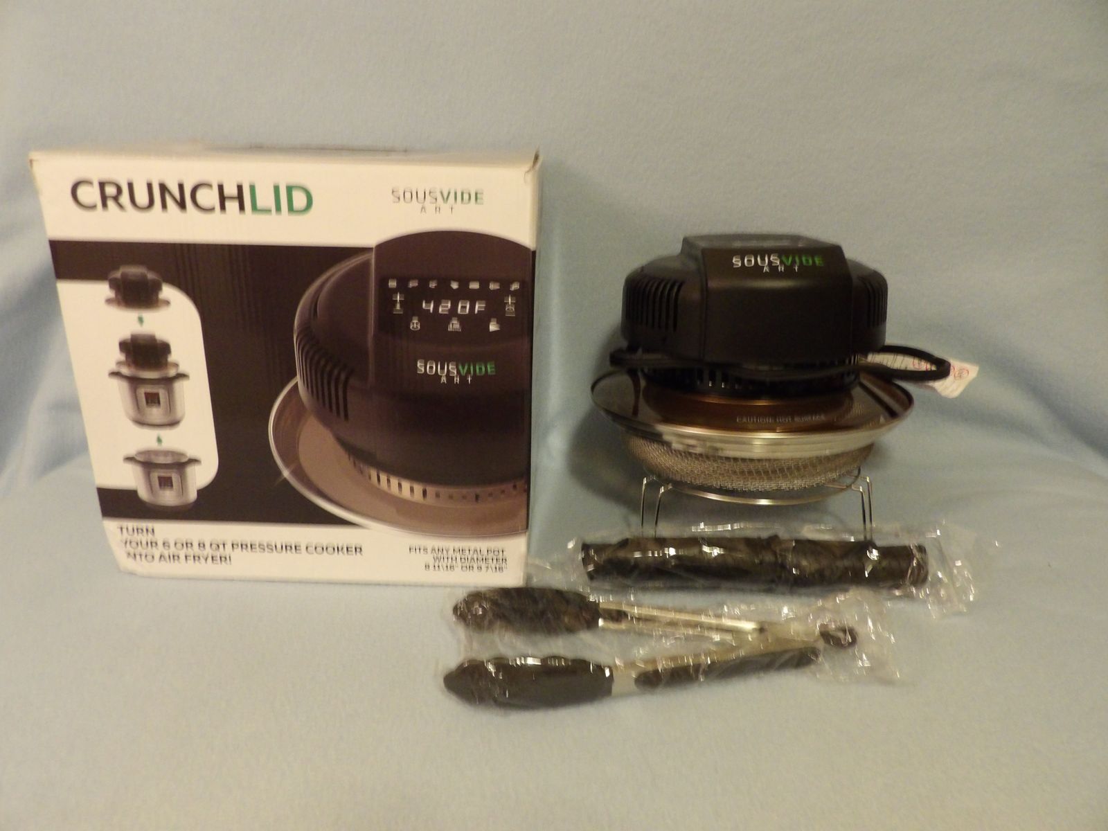 Crunch Lid Air Fryer Lid for Pots Instapots SOUSVIDE ART - Like New