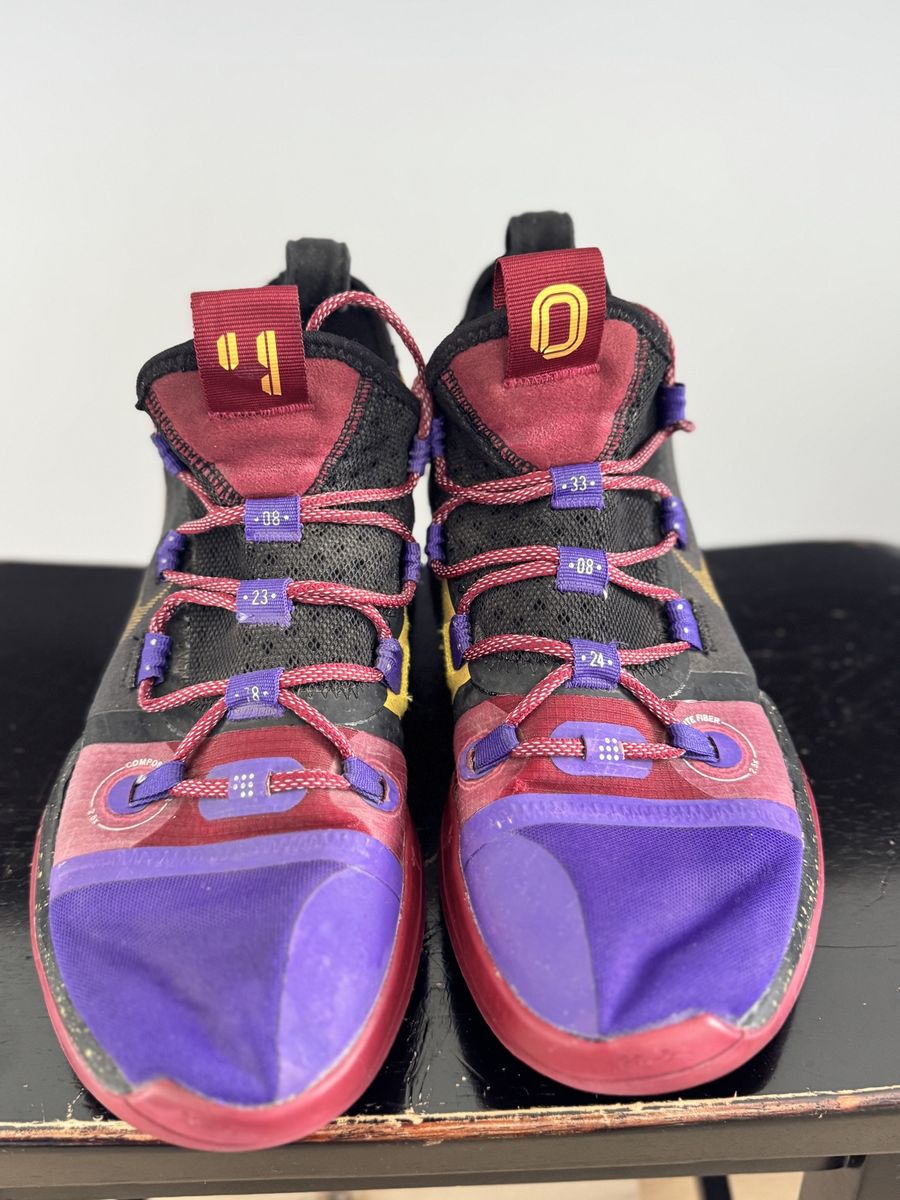 Nike Kobe Mamba Fury - Black/Purple/Gold Basketball Shoes - Men's Size 9.5
