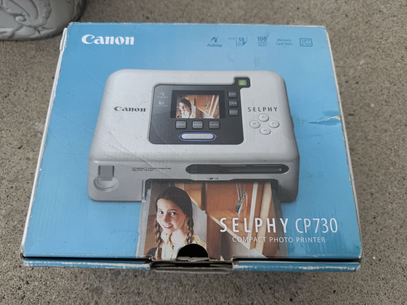 Canon Selphy CP730 Compact Photo Printer with Box and Power Adapter