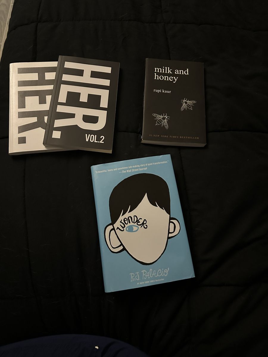 Rupi Kaur 'Milk and Honey,' 'Her Vol. 2,' & R.J. Palacio 'Wonder' Book Bundle