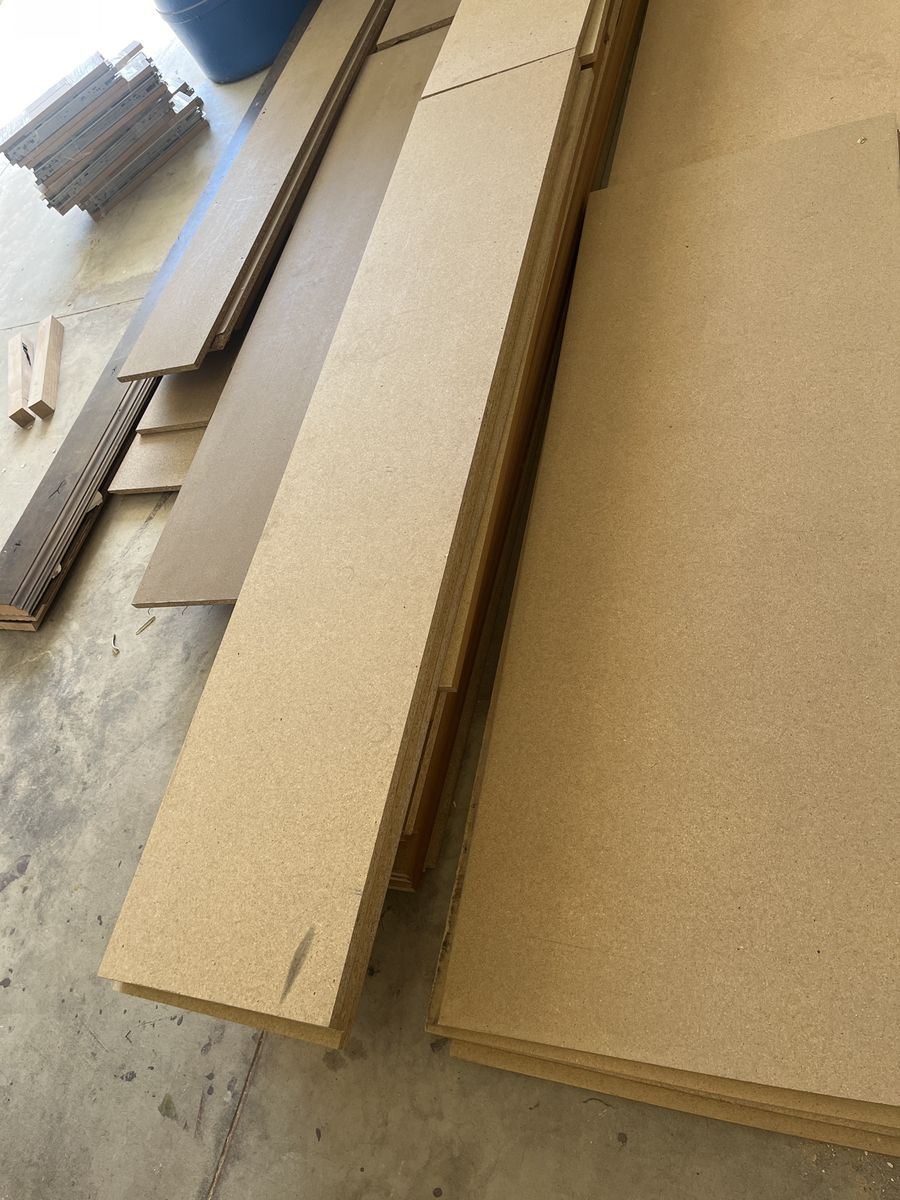 23 1/4” bull nose shelving/ particle board