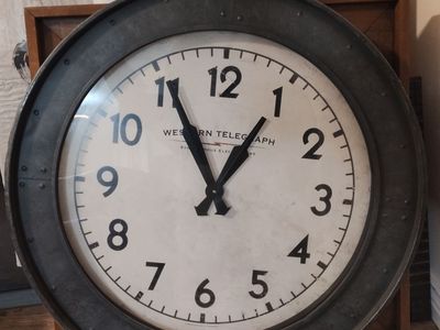 Western Telegraph Wall clock (Large Face)