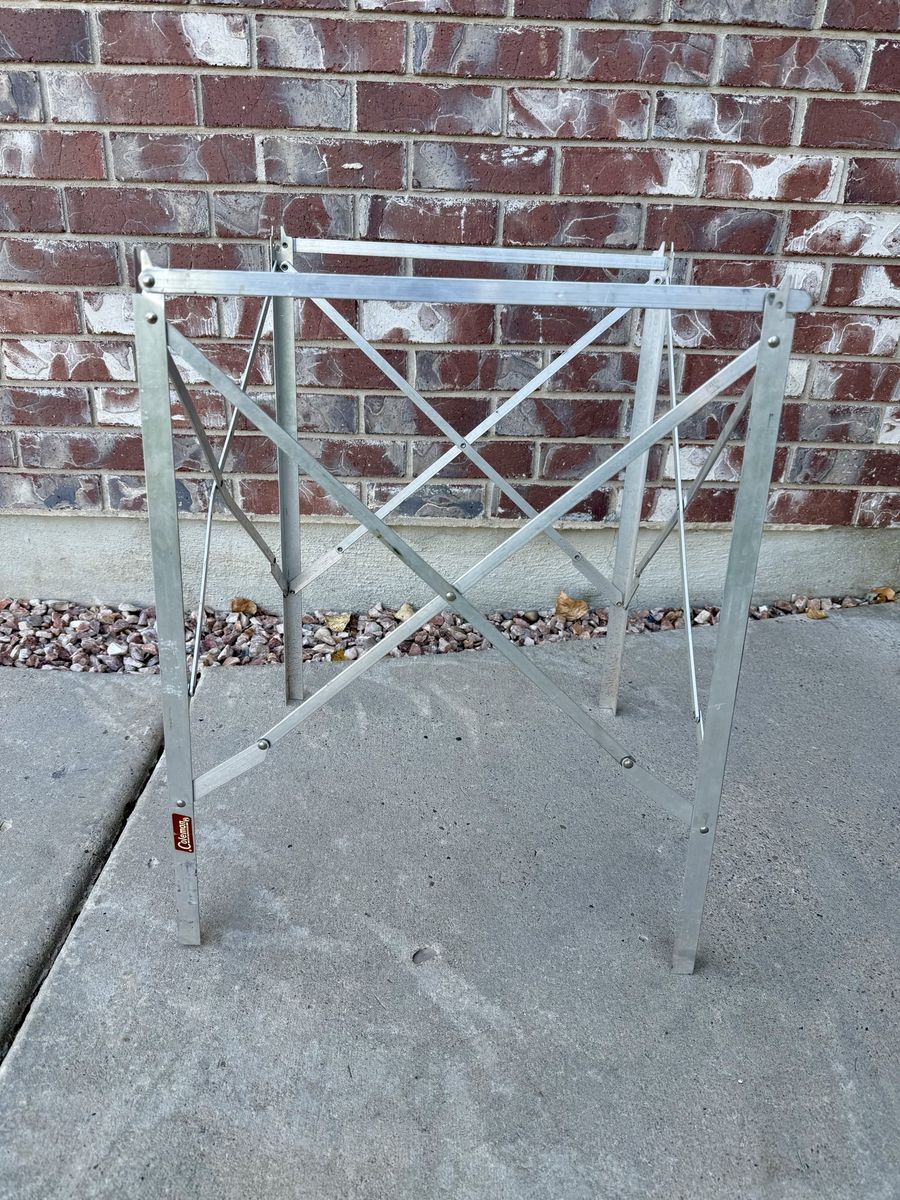 Vintage Coleman Aluminum Folding Hi-Stand