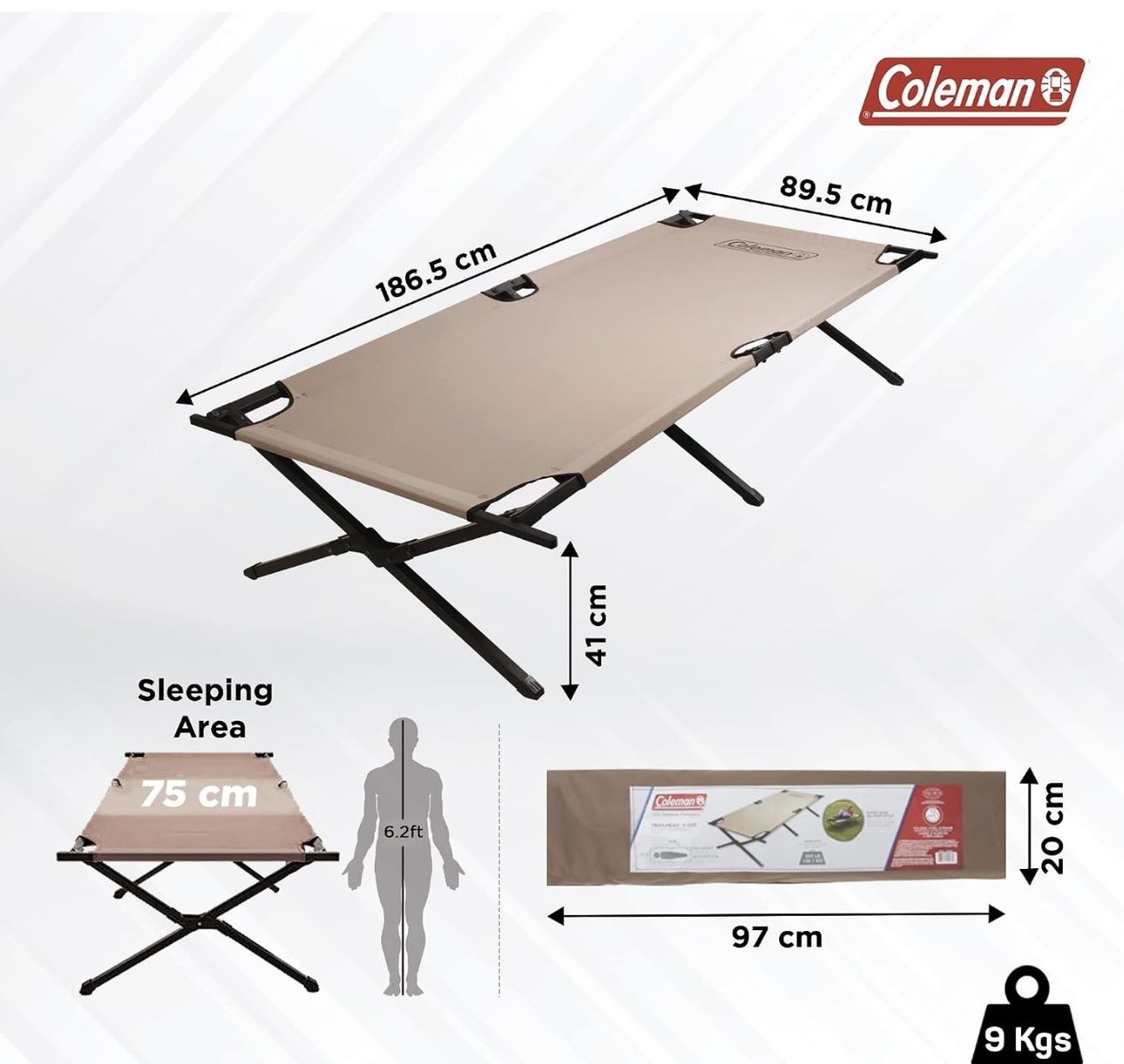 Coleman Trailhead II Military Style Folding Camping Cot
